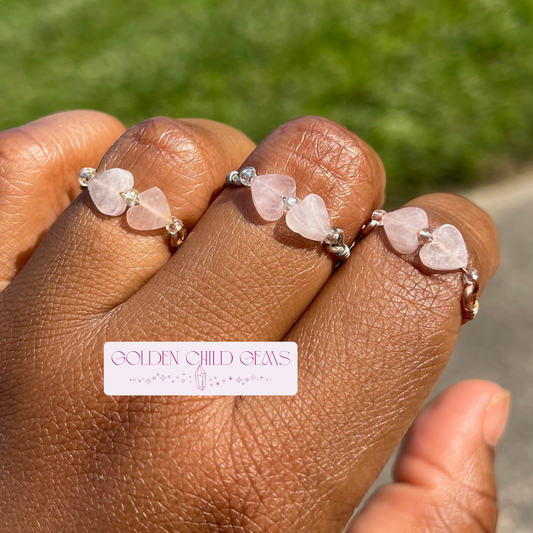 Heartlinked Crystal Rings