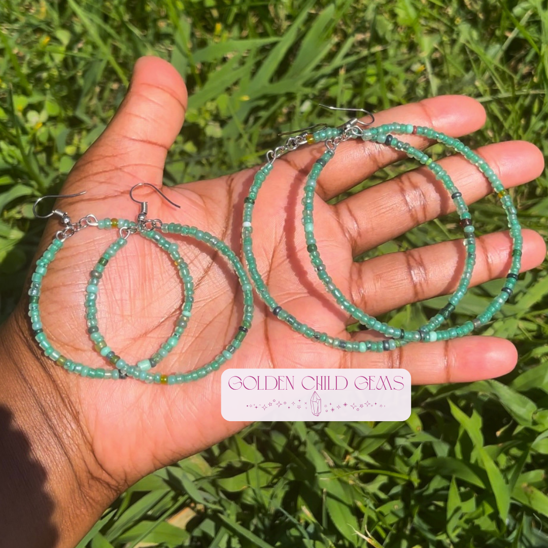 Tidal Waves Hoop Earrings