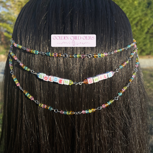 Sun Shower Beaded Headpiece
