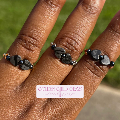 Heartlinked Crystal Rings