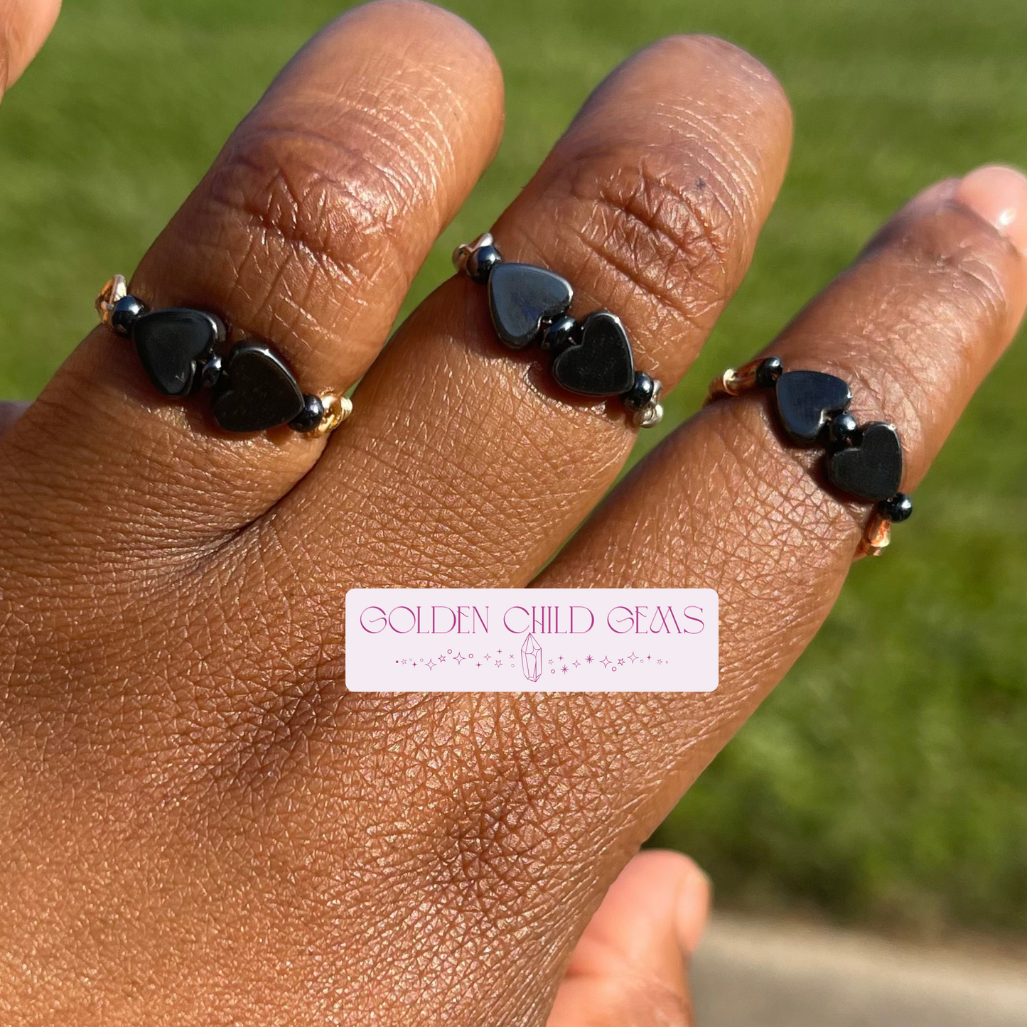 Heartlinked Crystal Rings