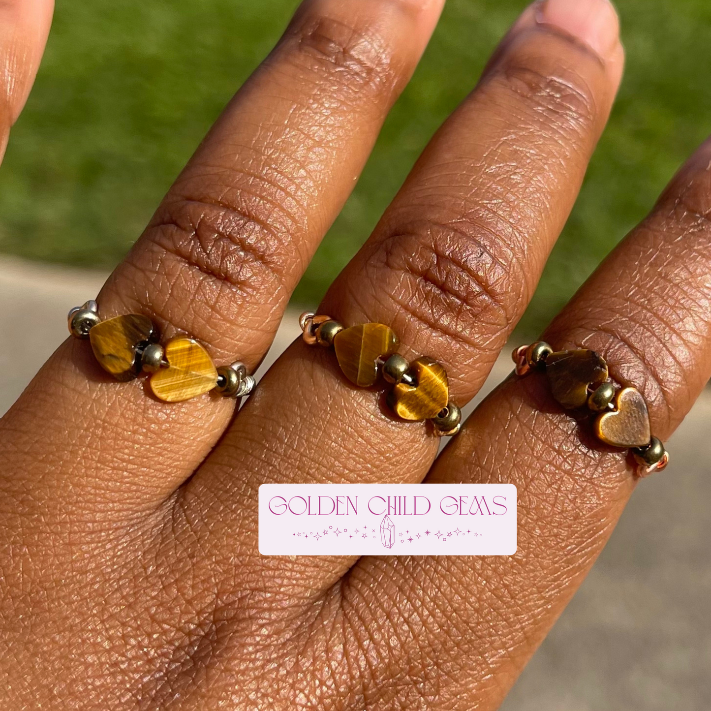 Heartlinked Crystal Rings